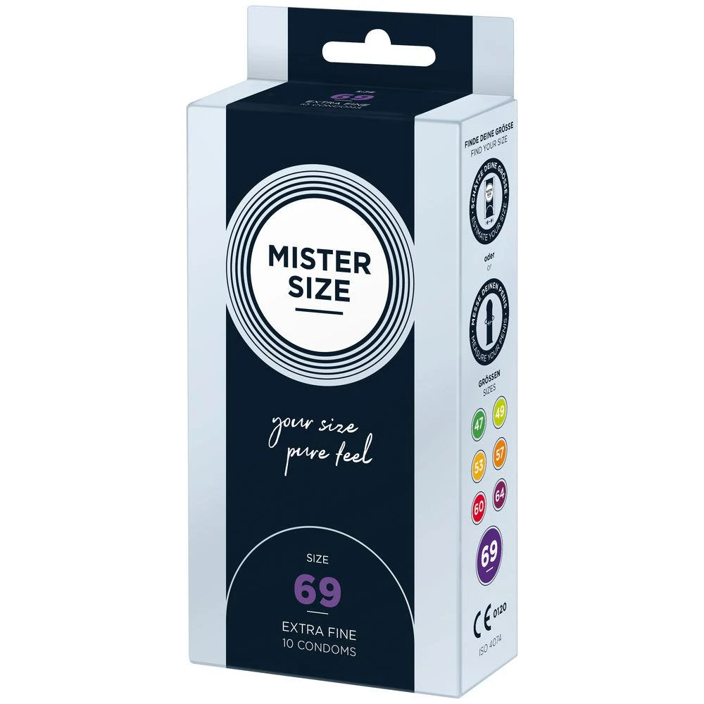 Mister Size PIECES Mister Dydis - 69 mm Prezervatyvai 10 vnt