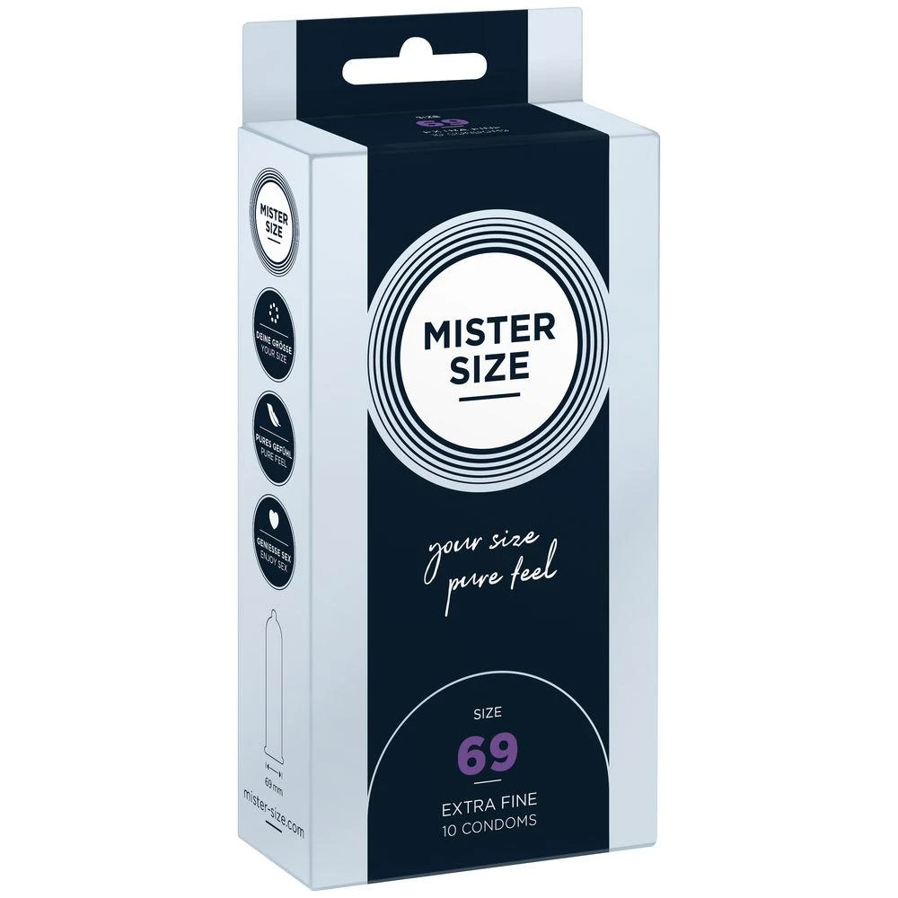 Mister Size PIECES Mister Dydis - 69 mm Prezervatyvai 10 vnt