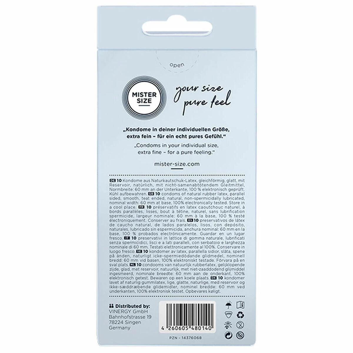 Mister Size 60mm pakuotė po 10 vnt