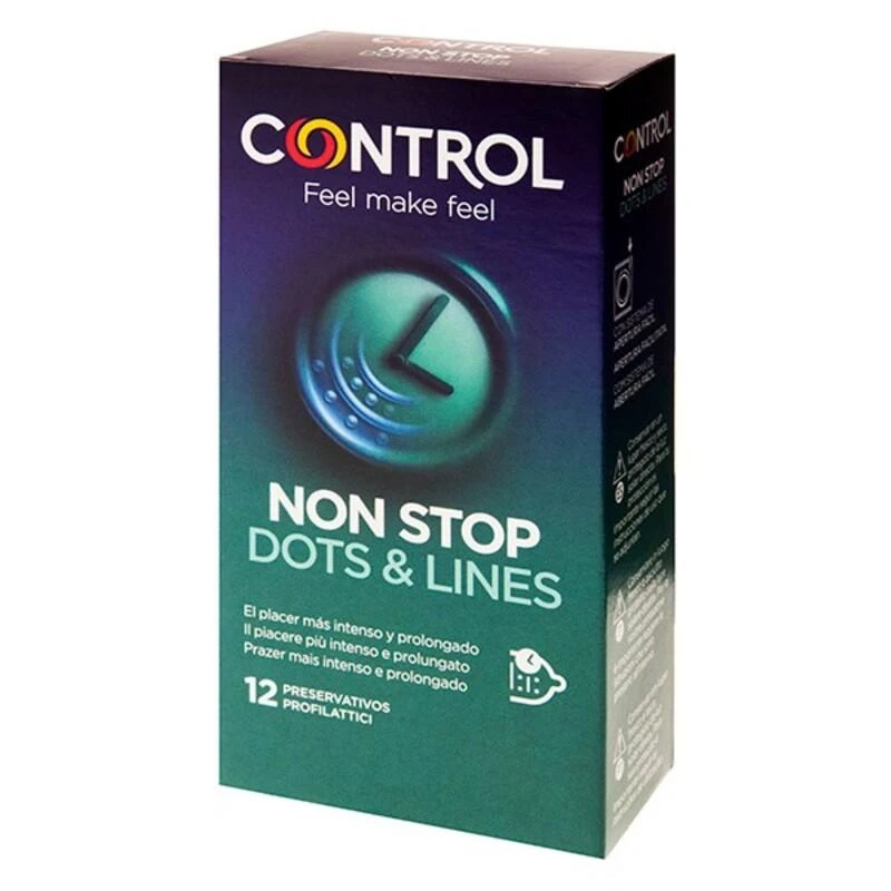 Control Non Stop prezervatyvai 12 vienetų