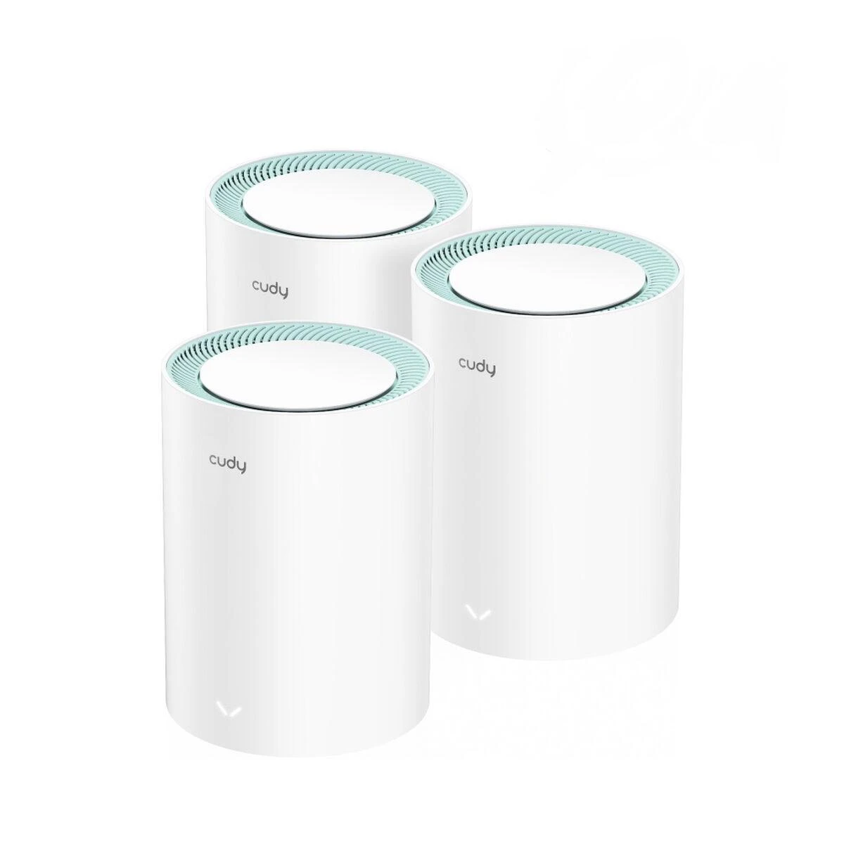 Tinklo įranga - Cudy M1300 Mesh Wi-Fi sistema dviejų juostų 802.11ac balta
