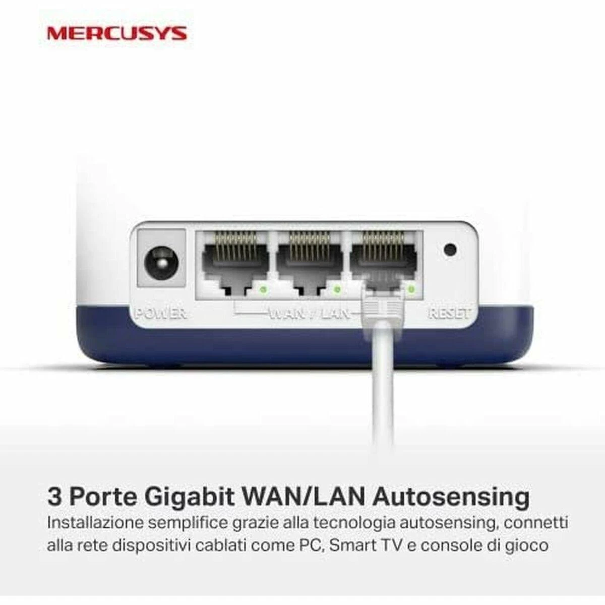 Maršrutizatorius TP-Link „Mercusys“ | AC1900 viso namo tinklinio „Wi-Fi“ sistema | „Halo H50G“ (3 vnt. pakuotė) | 802.11ac | 1300+600 Mbps | Ethernet LAN (RJ-45) jungtys 3 | Tinklo palaikymas: Taip | MU-MiMO: Taip | Mobilusis plačiajuostis ryšys: Be