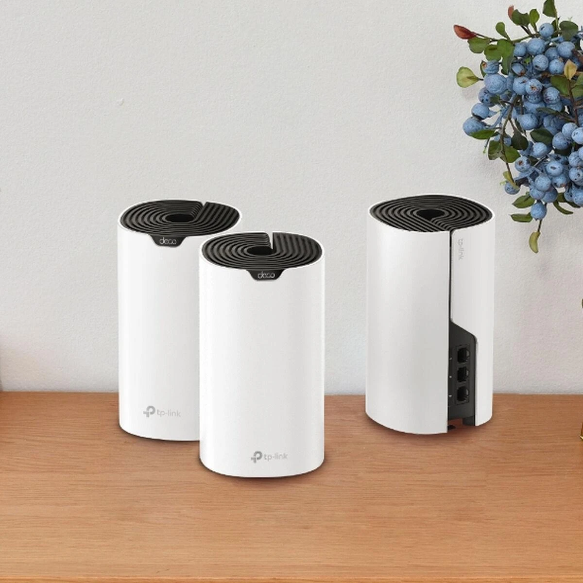 Maršrutizatorius TP-LINK | AC1900 viso namo tinklinio „Wi-Fi“ sistema | „Deco S7“ (3 vnt. pakuotė) | 802.11ac | 10/100/1000 Mbit/s | Ethernet LAN (RJ-45) jungtys 1 | Tinklo palaikymas: Taip | MU-MiMO: Taip | Ne, mobilusis plačiajuostis ryšys | Antenos tipas: Vidinė