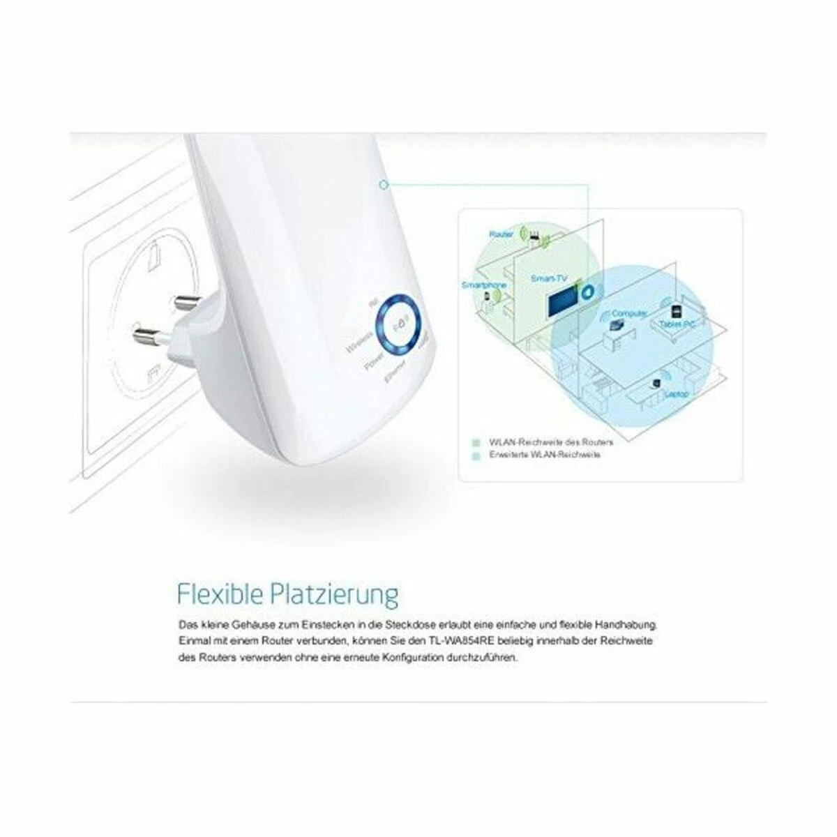 WRL RANGE EXTENDER 300MBPS/TL-WA850RE TP-LINK