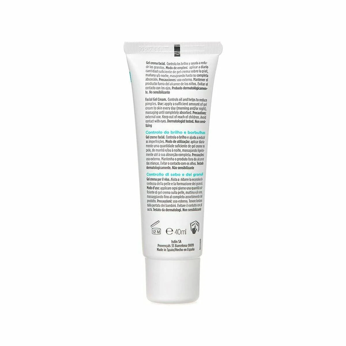 "Isdin Acnibel Teen Skin" gelinis kremas blizgesiui ir grūdėtumui kontroliuoti 40ml