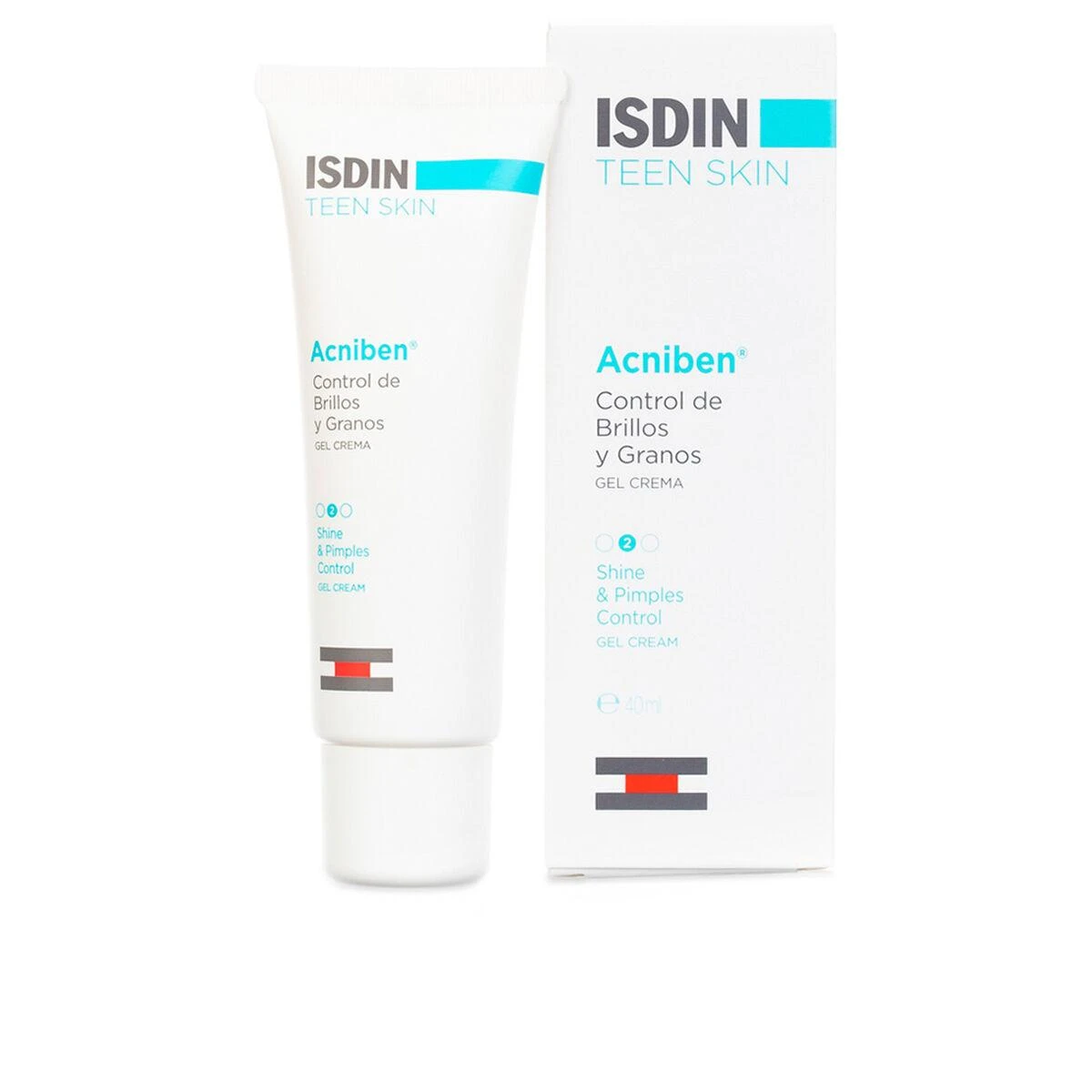 "Isdin Acnibel Teen Skin" gelinis kremas blizgesiui ir grūdėtumui kontroliuoti 40ml