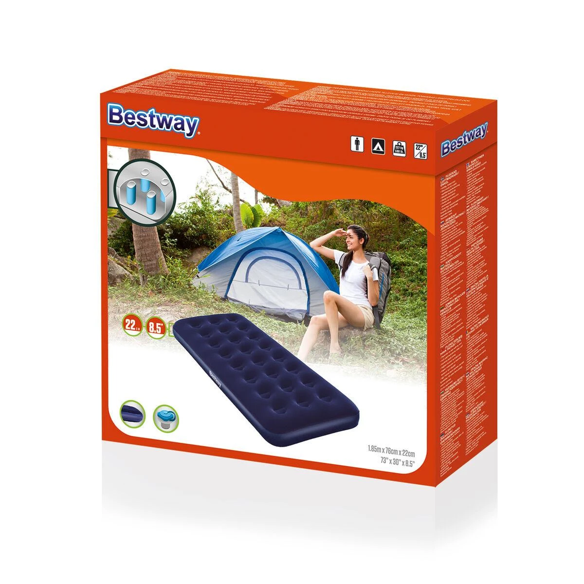 Prip.čiužinys Bestway Single 185x76x22cm