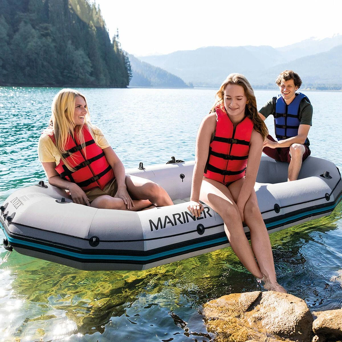 Intex Mariner 3 boat set, Pilkas