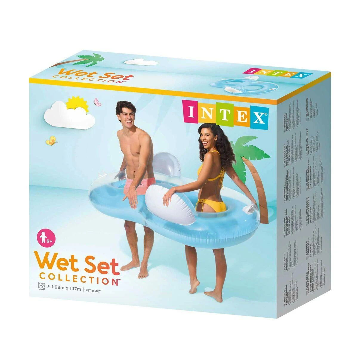 Intex dvivietė plaukiojanti kėdė 198 x 117 cm, modelis 56800