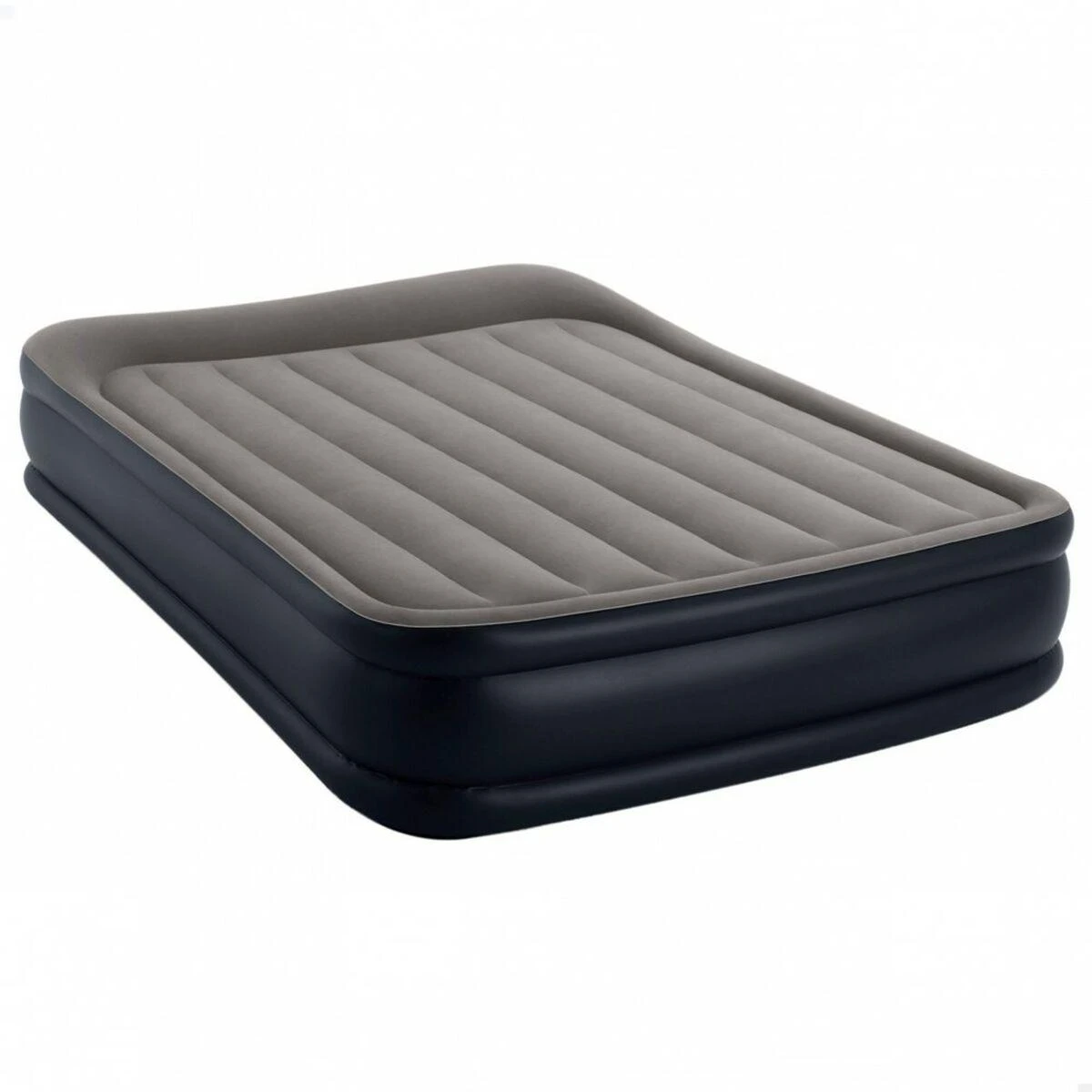 Pripučiamas čiužinys-lova INTEX Queen Deluxe Pillow Rest, Airbed W/Fiber-Tech RP su pompa,152x203x42cm