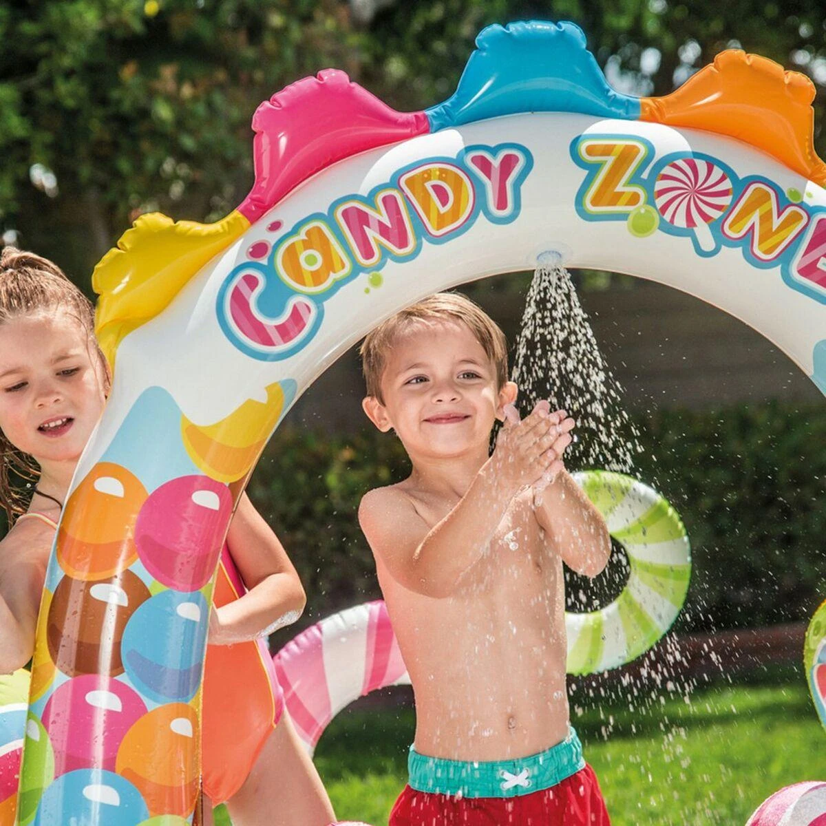INTEX CANDY WATER ŽAIDIMŲ AIKŠTELĖ, 295 CM X 191 CM X 130 CM, 57149NP
