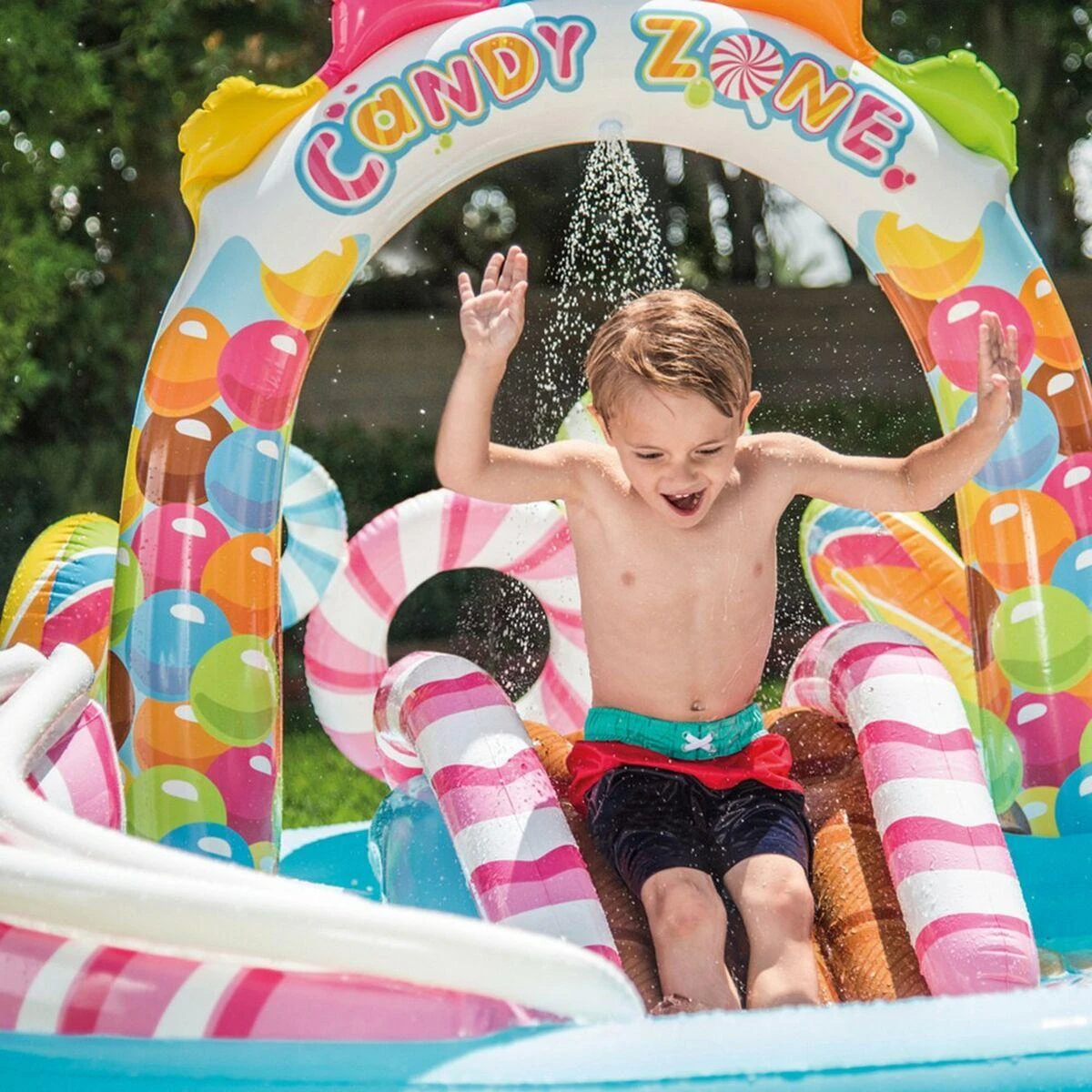 INTEX CANDY WATER ŽAIDIMŲ AIKŠTELĖ, 295 CM X 191 CM X 130 CM, 57149NP