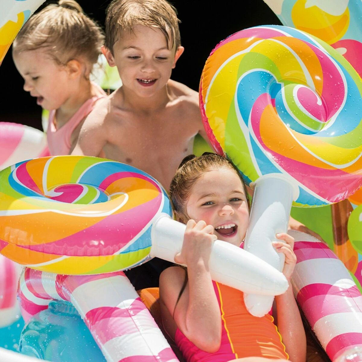 INTEX CANDY WATER ŽAIDIMŲ AIKŠTELĖ, 295 CM X 191 CM X 130 CM, 57149NP