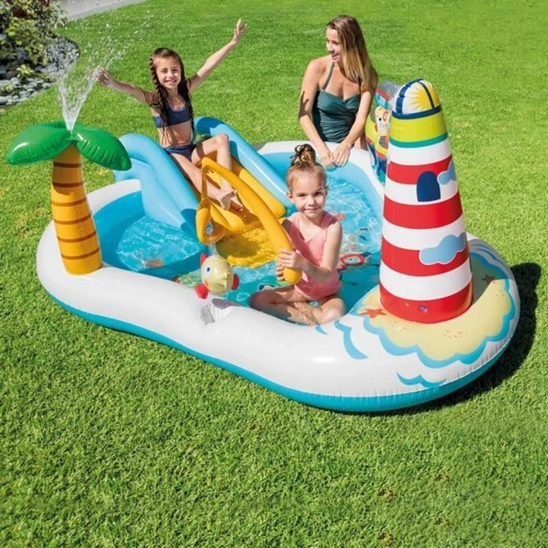 Pripučiama žaidimų aikštelė INTEX Fishing 218x188x99cm