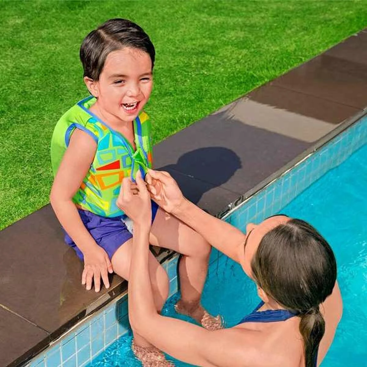 Bestway Pripučiamos plaukimo liemenės BigBuy Fun Aquastar Swim Safe, įvairių spalvų