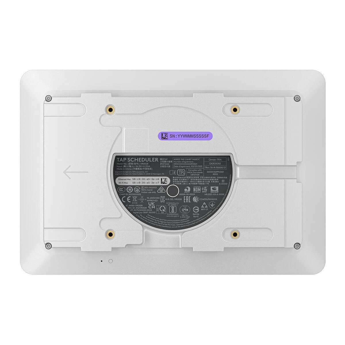LOGITECH TAP SCHEDULER - OFF-Baltas - WW