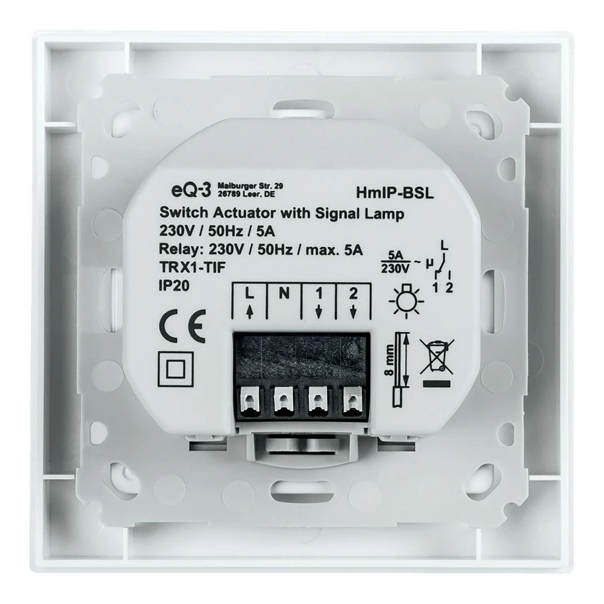 Protingas jungiklis Homematic IP Smart Home 152020A0 (Naudoti A+)