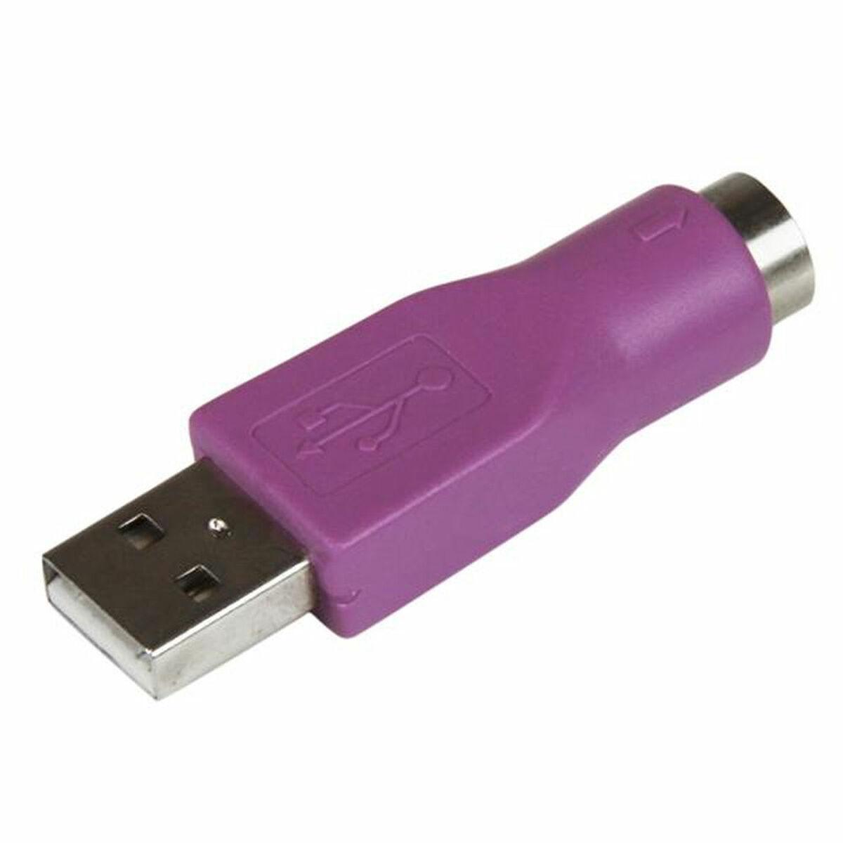 Klaviatūra Adapteris USB StarTech USB-A - PS/2 Violetinis (GC46MFKEY)