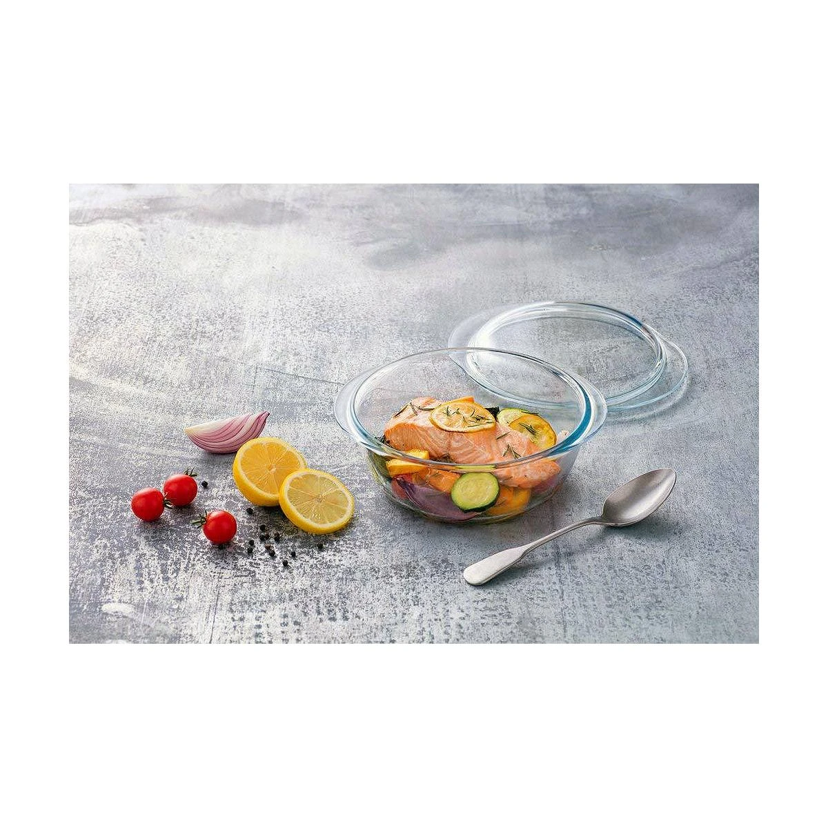 Pyrex Puodas su Pokrywką Permatomas Szkło (2,1 L)