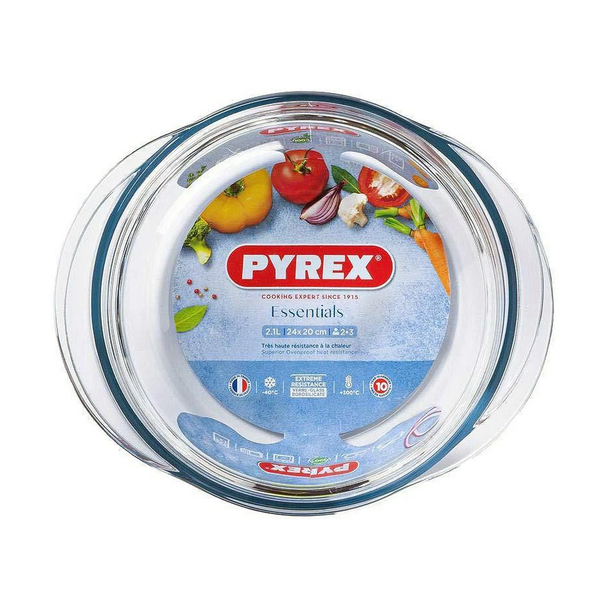 Pyrex Puodas su Pokrywką Permatomas Szkło (2,1 L)