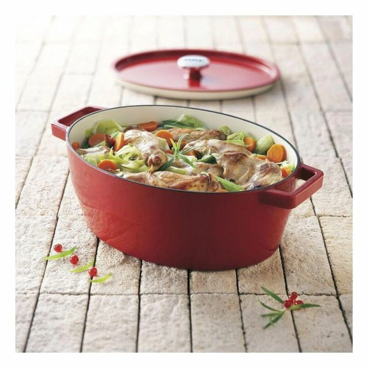 Puodas su dangčiu Pyrex Slow Cook Ketaus keptuvė