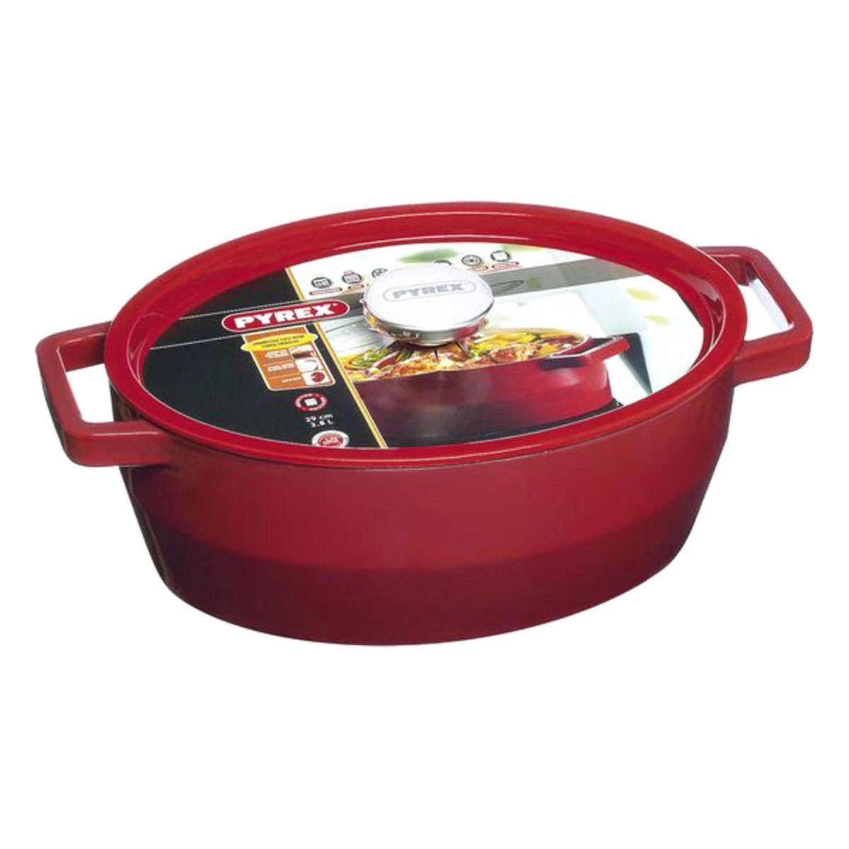 Pyrex Lėto virimo ketaus puodas su dangčiu - 5,8 l