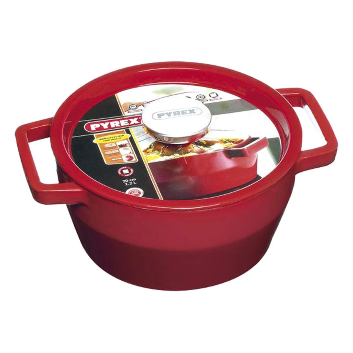 Puodas su dangčiu Pyrex Slow Cook Ketaus keptuvė