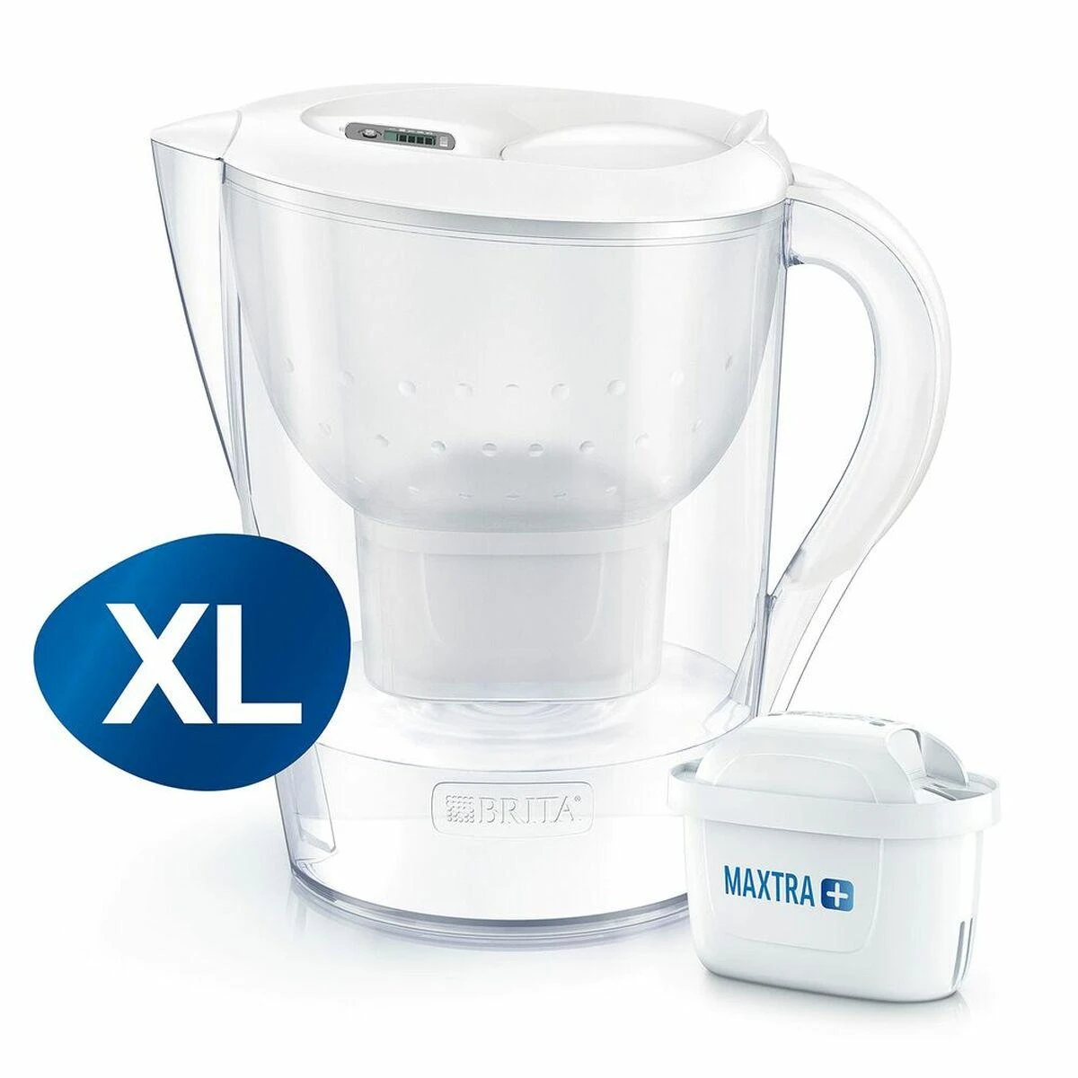 BRITA fill&enjoy Marella XL 3.5L Baltas + 1 filtro kasetė MAXTRA+