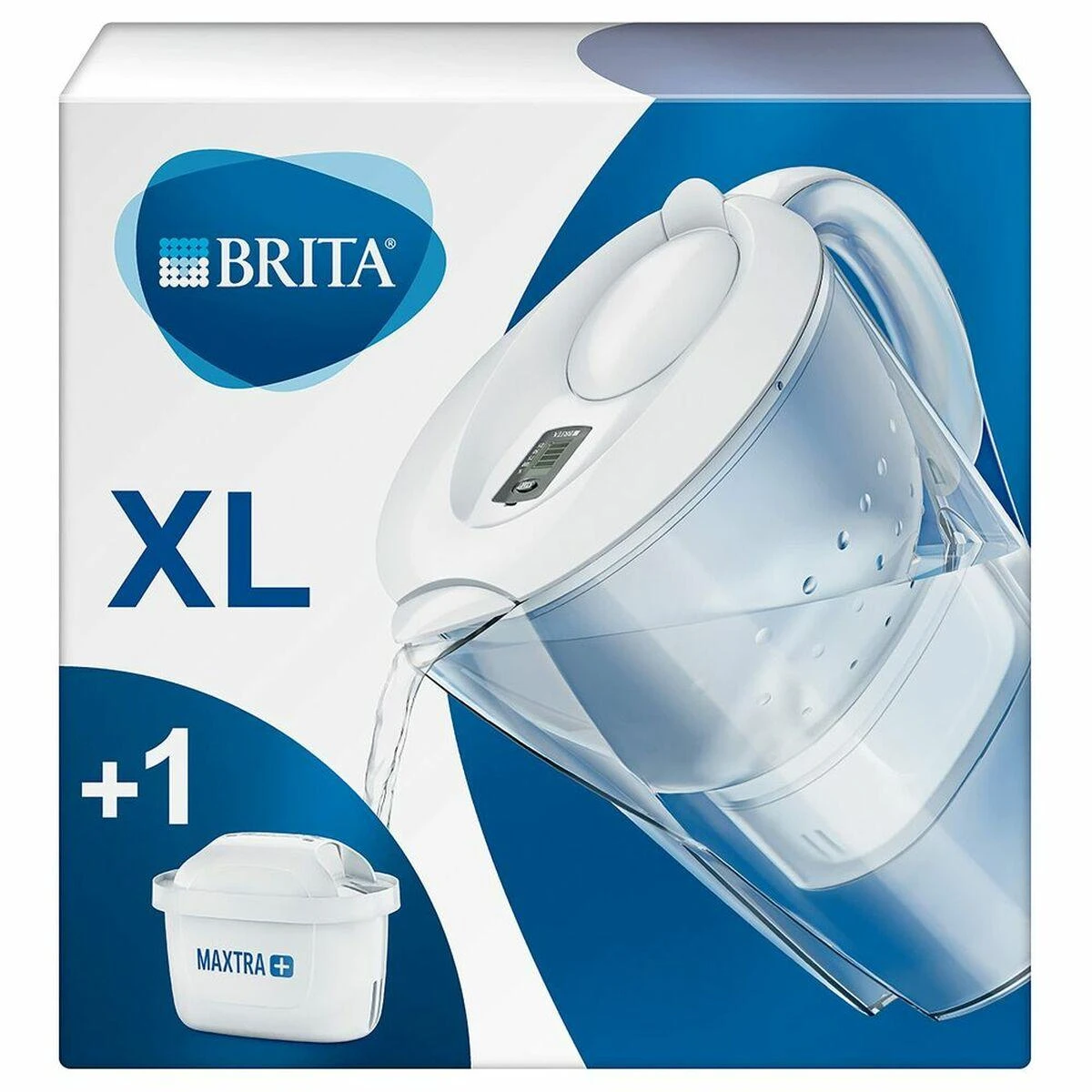 BRITA fill&enjoy Marella XL 3.5L Baltas + 1 filtro kasetė MAXTRA+