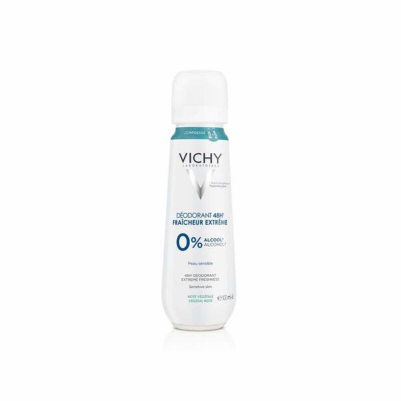 Vichy dezodorantas 48H Freshness Extreme 0% alkoholio jautriai odai, 100 ml