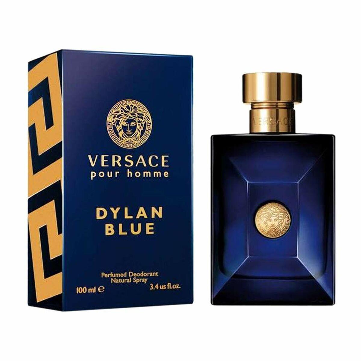 Versace Dylan Mėlyna Pour Homme Perfumed Dezodorantas Purškiklis purškiamas dezodorantas vyrams, 100 ml