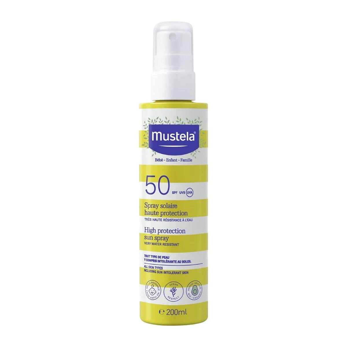 "Mustela" purškiklis nuo saulės 50+ 200ml