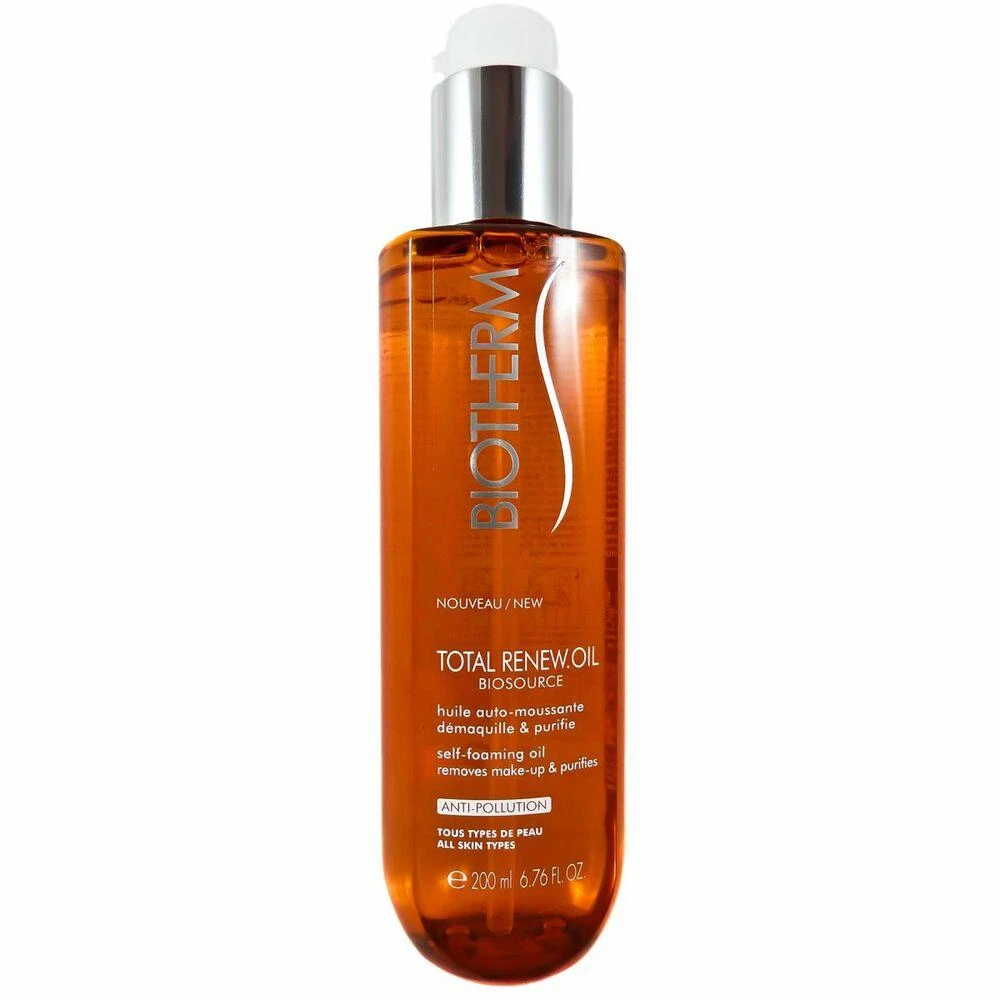 Biotherm Biosource Total Renew Oil Self Foaming valomasis veido aliejus, 200 ml