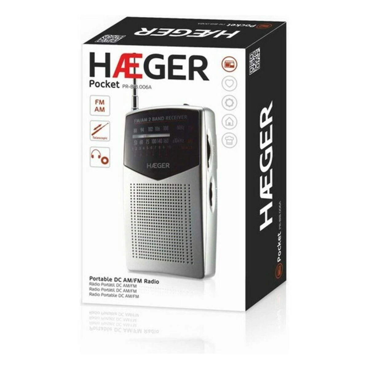 Kišeninis radijas Haeger PR-BIB.006A