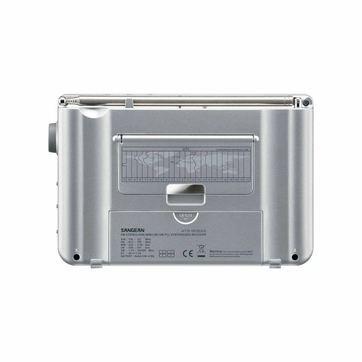 Sangean ATS-909 X2 pasaulinis radijas, baltas