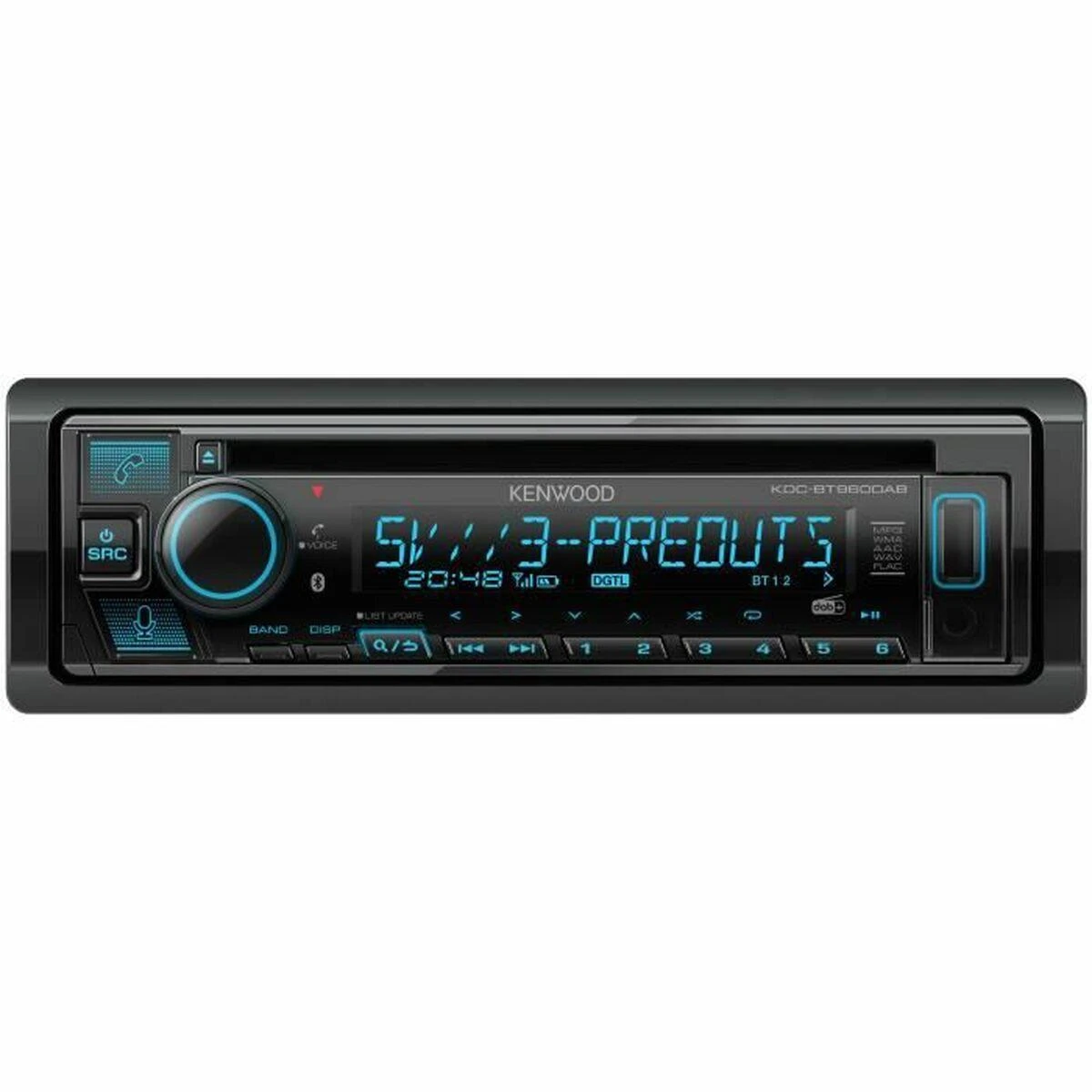 Kenwood, KDC-BT960DAB CD/USB MP3/WMA automagnetola su AUX įėjimu
