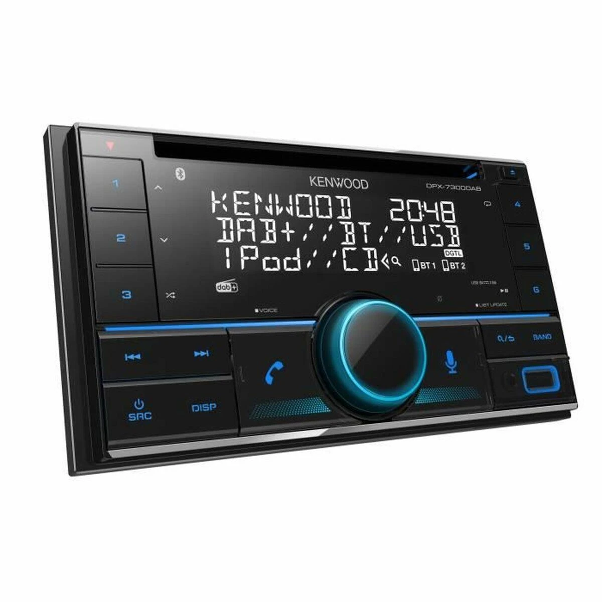 Automagnetola Kenwood, DPX-7300DAB 2-DIN USB/CD MP3 magnetola su AUX