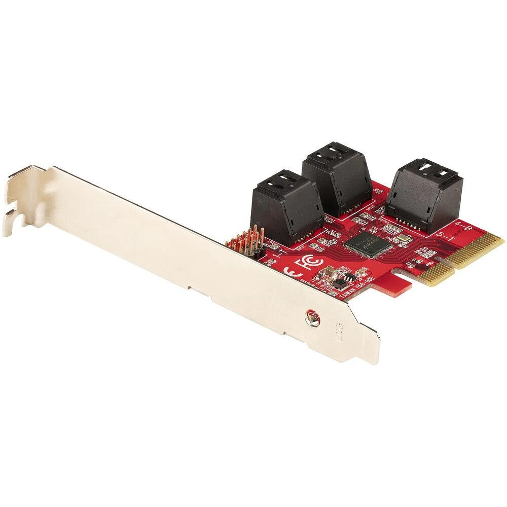 „StarTech SATA PCIE“ plokštė – 6 prievadų (6 GB/s) / PCIE SATA išplėtimo plokštė ASM1166