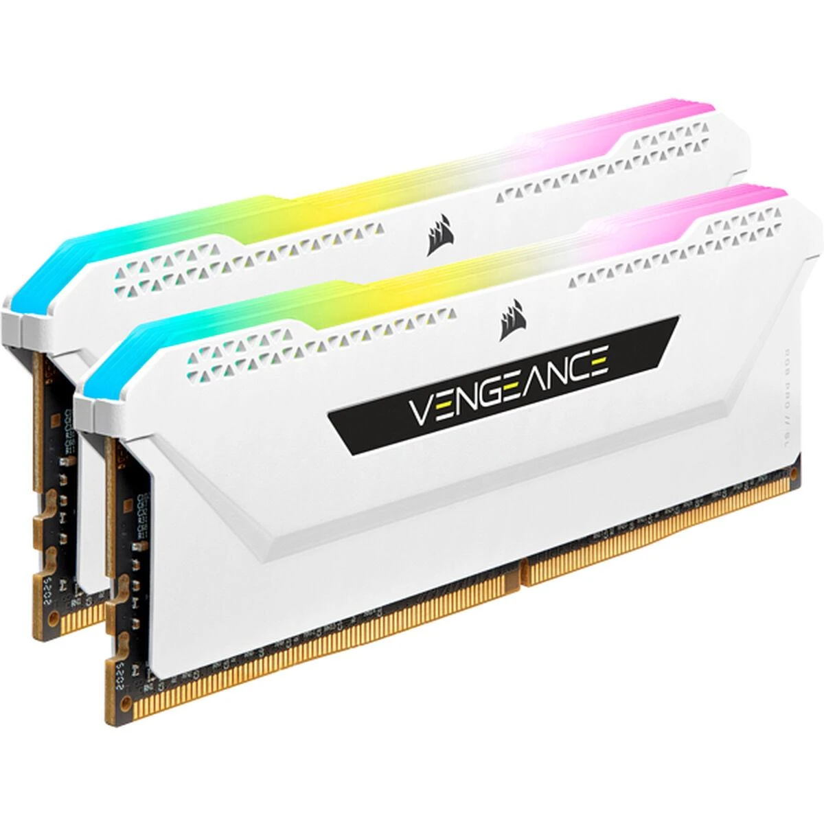 RAM Corsair Vengeance RGB Pro SL Baltas 16GB [2x8GB 3200MHz DDR4 CL16 DIMM]