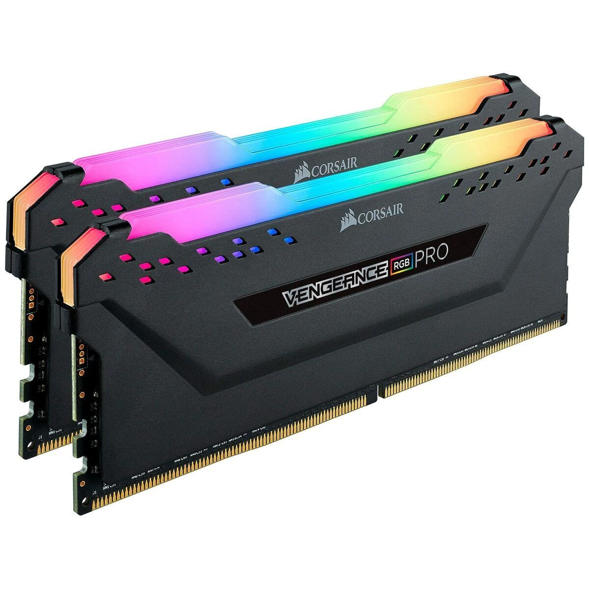 RAM CORSAIR Vengeance RGB PRO 32GB DDR4 3200MHz Unbuffered 16-20-20-38 juodas Šilumos skirstytuvas DIMM