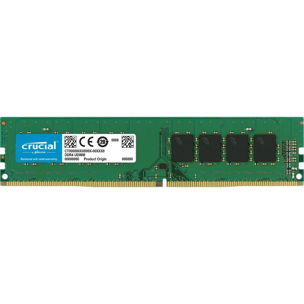 64 GB (2x32 GB) „Crucial DDR4-3200 CL22 UDIMM Dual Rank RAM Atmintis Kit“