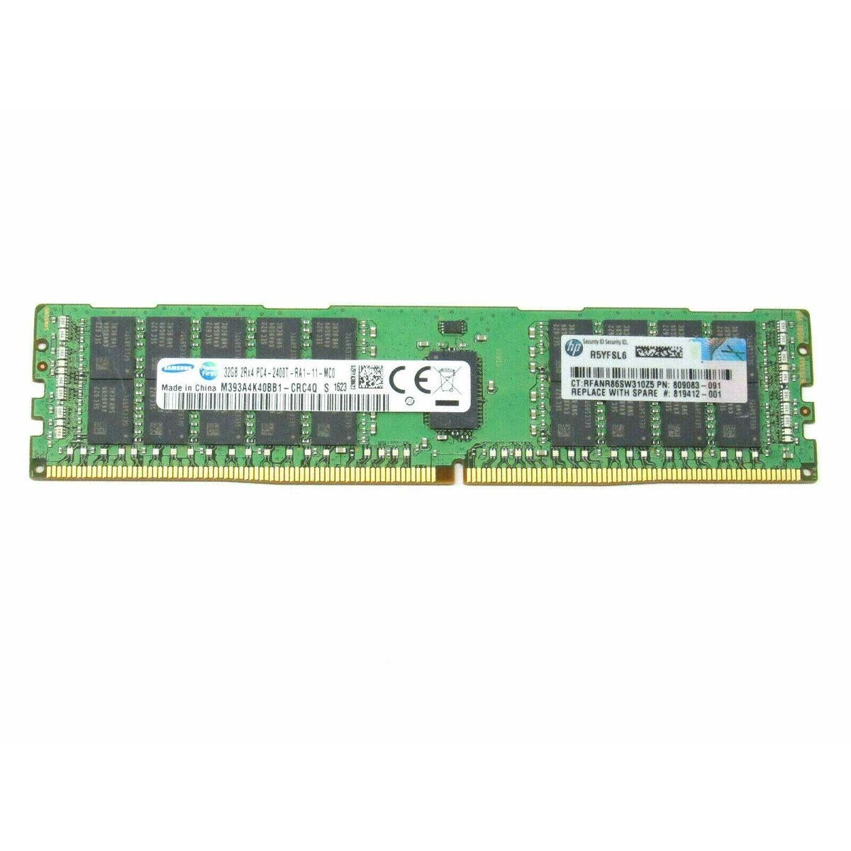 HPE 32GB DDR4 serverio atminties plokštė - viršutinė pusė