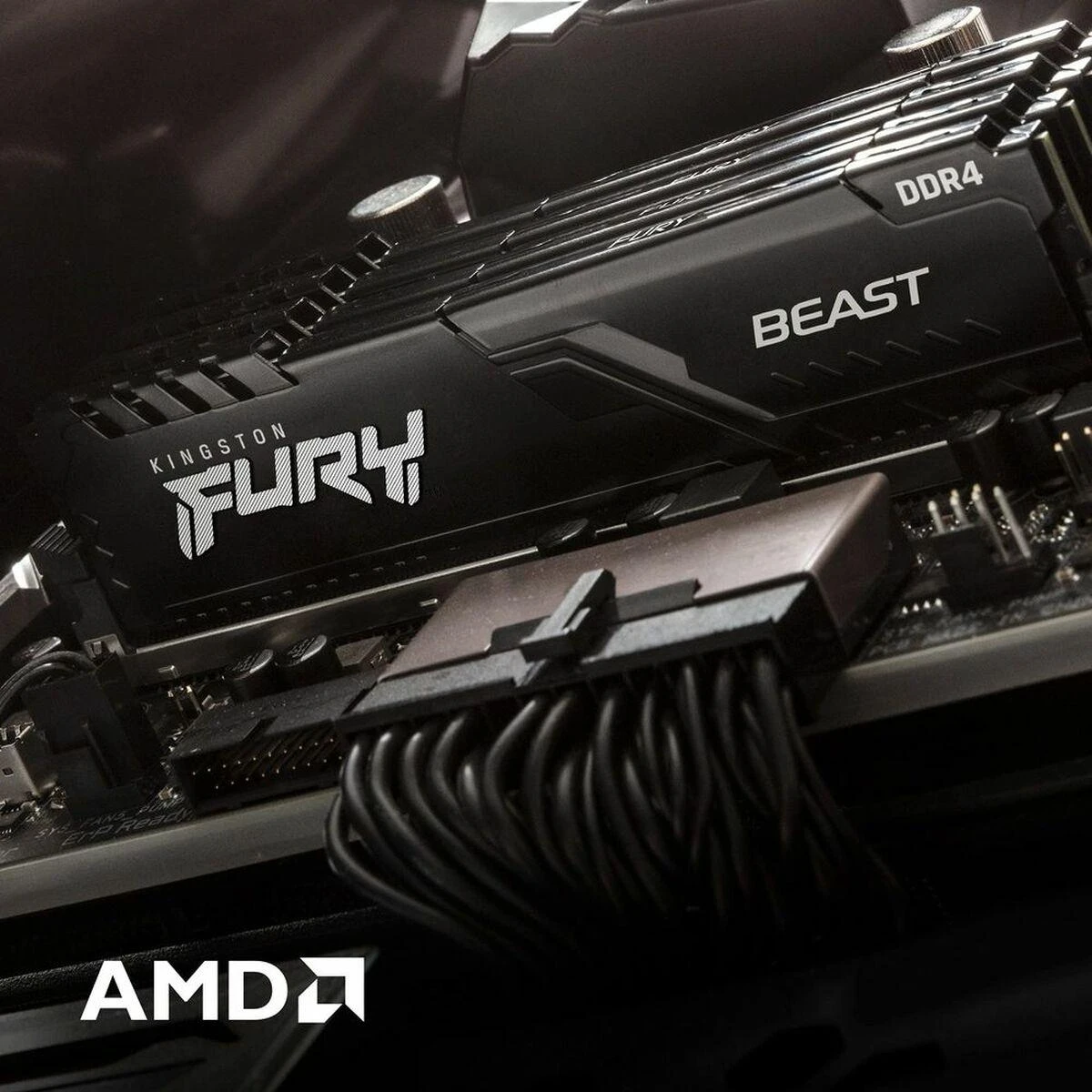 RAM „Kingston Fury Beast“ 8 GB, DDR4, 3600 MHz, kompiuteris / serveris, registracijos Nr., ECC Nr.