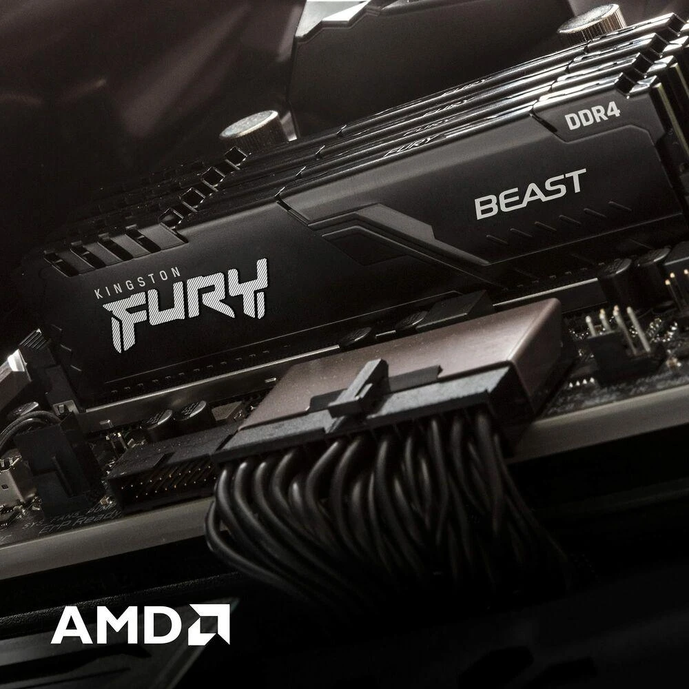 Vidinė atmintis (RAM) Kingston Fury Beast 16GB (2x8GB 3200MHz DDR4 CL16 DIMM)