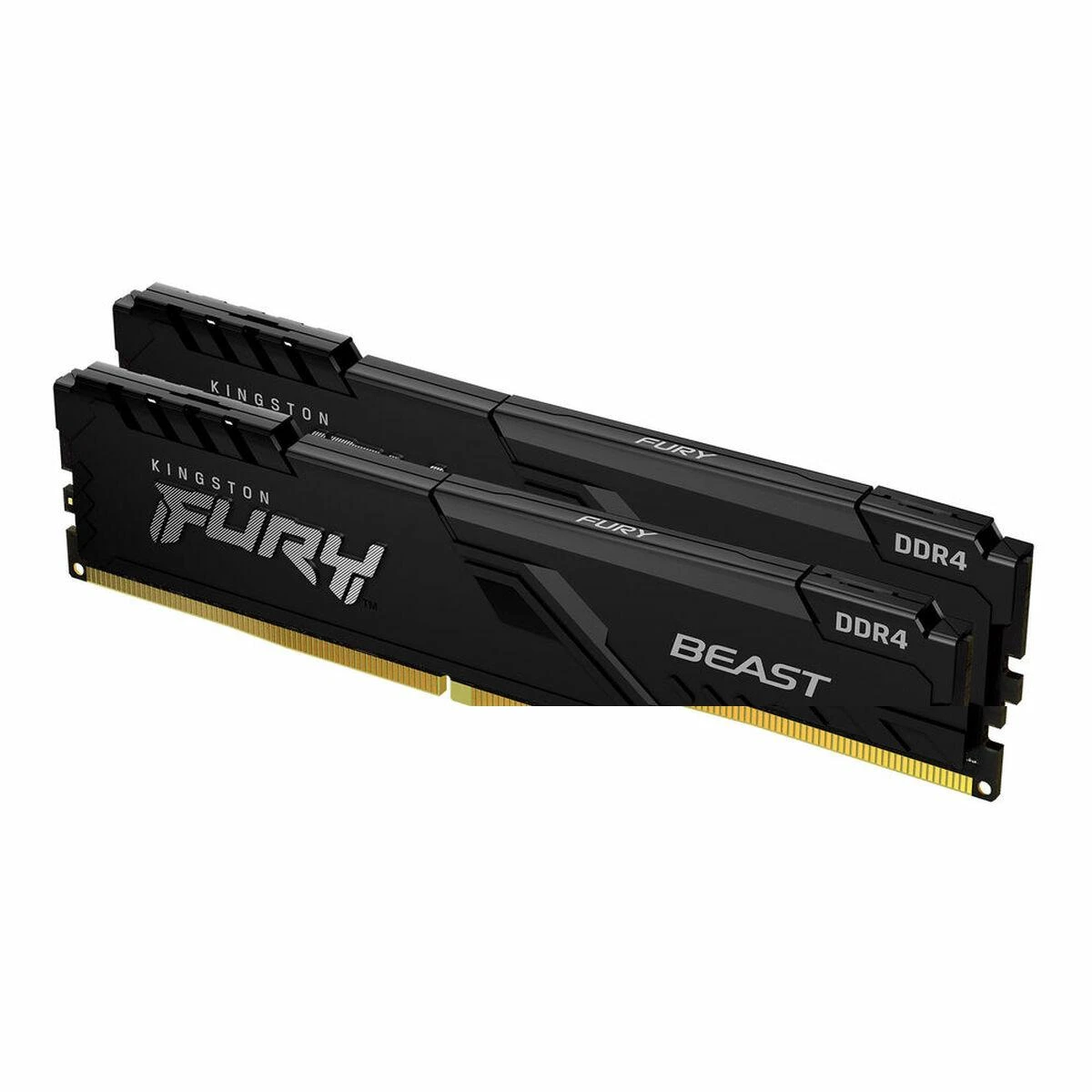 KINGSTON 32GB 3200MHz DDR4 CL16 DIMM rinkinys iš 2 1Gx8 FURY Beast Juodas