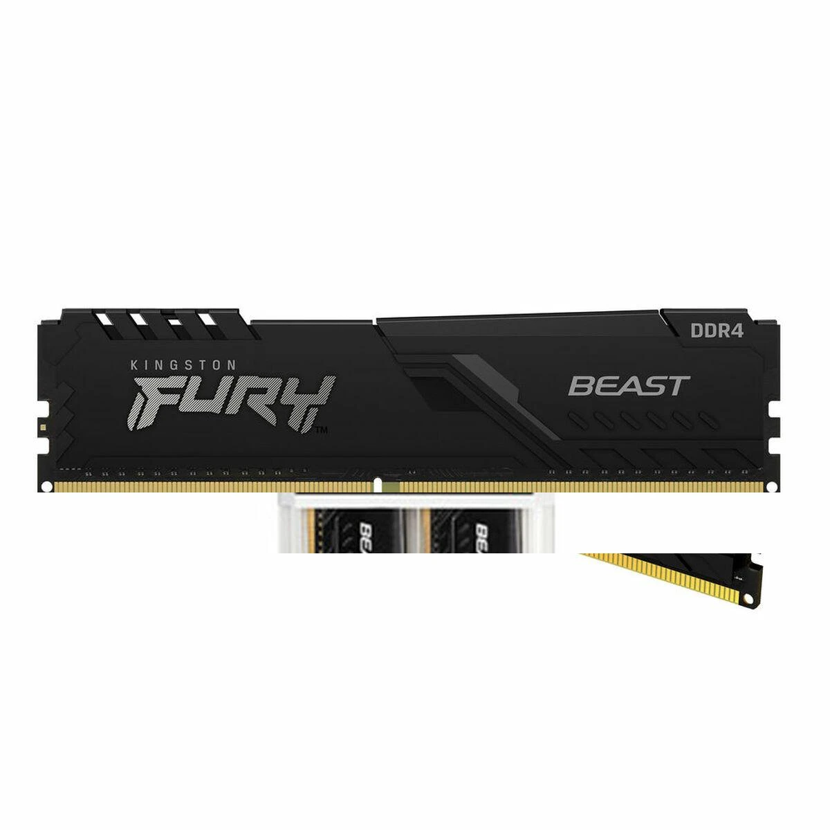 KINGSTON 32GB 3200MHz DDR4 CL16 DIMM rinkinys iš 2 1Gx8 FURY Beast Juodas