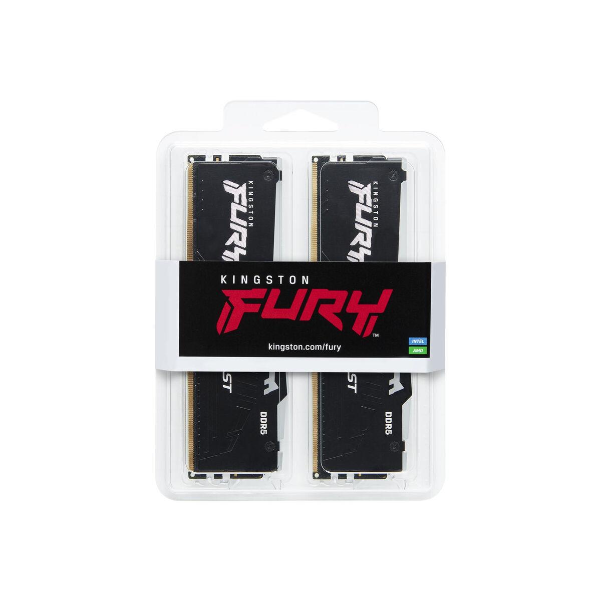 Vidinė atmintis (RAM) KINGSTON 16GB 5200MHz DDR5 CL40 DIMM Kit of 2 FURY Beast RGB