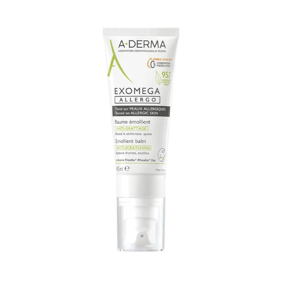 A Derma "Exomega Allergo" minkštinamasis balzamas 40ml