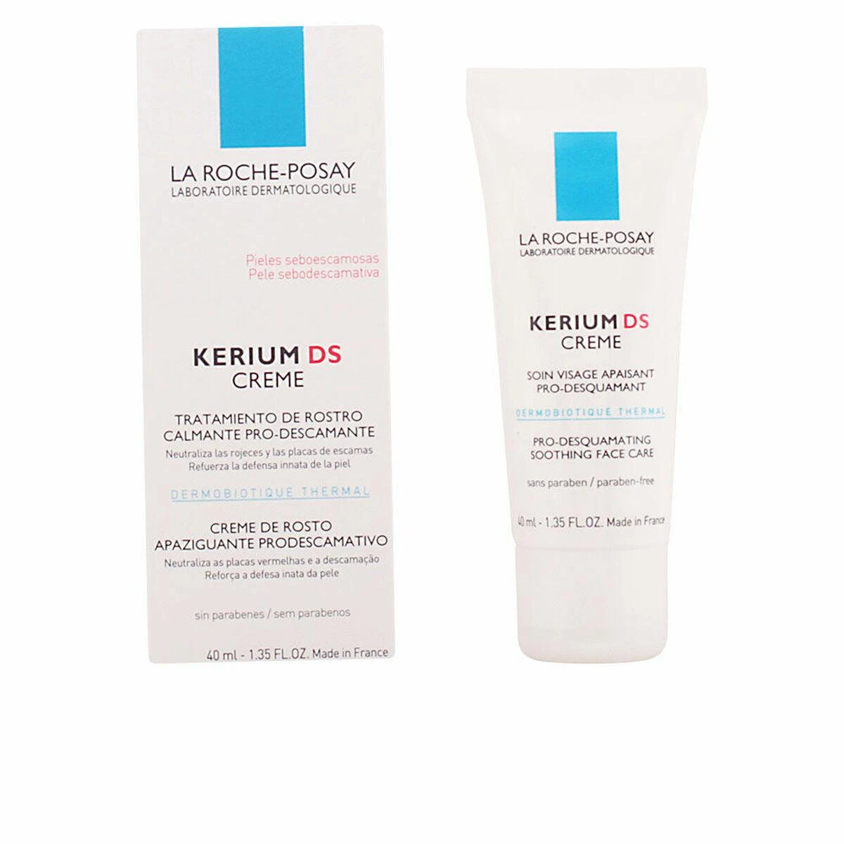 La Roche Posay Kerium DS Kreminis raminamasis veido kremas, 40 ml