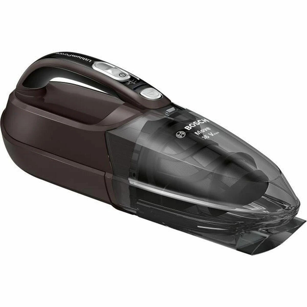 Įkraunamasis dulkių siurblys Bosch BHN16L Move Lithium 16Vmax, Pilkos spalvos